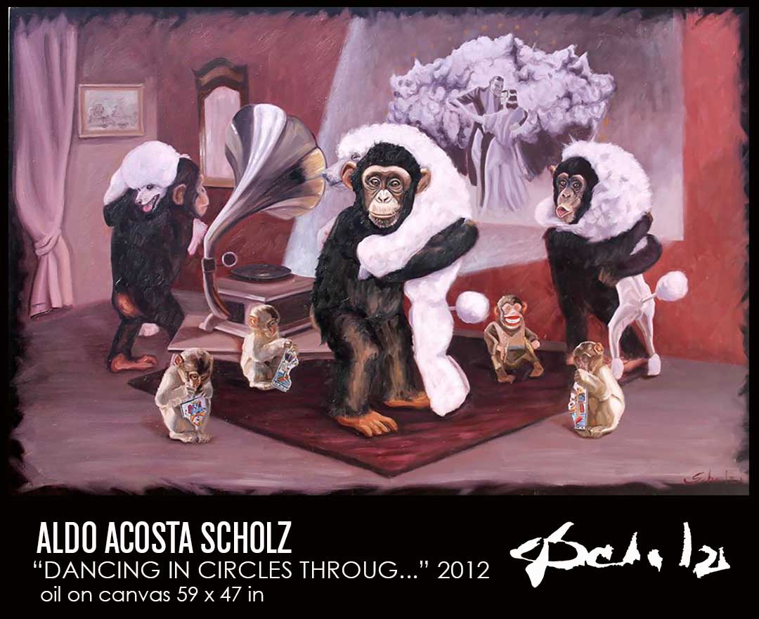 In the image we appreciate the great contemporary artist Aldo Acosta Scholz, one of the greatest exponents of contemporary art, contemporary artwork. Aldo Acosta is considered among the best contemporary artist