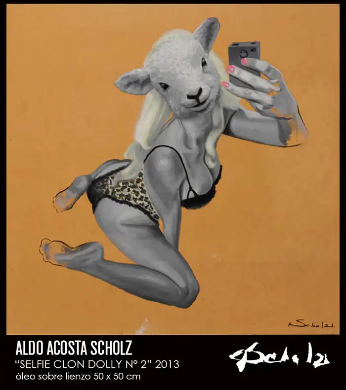 Arte pop original en venta de Aldo Acosta Scholz, famoso artista contemporáneo