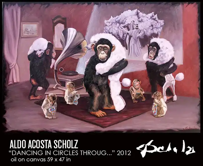 Large oil paintings for sale Aldo Acosta Scholz contemporary artist