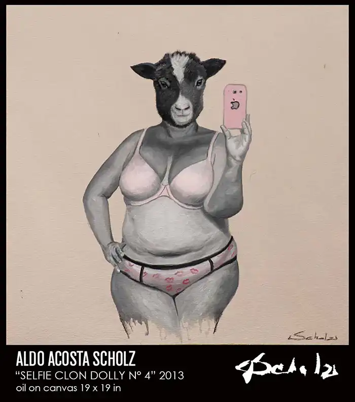 Pop Art paintings for sale by Aldo Acosta Scholz, famous contemporary visual artist